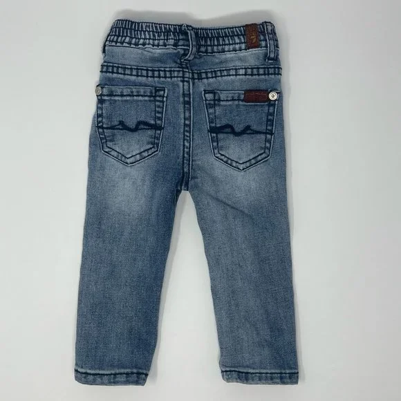 7 For All Mankind Baby Girls Skinny Jeans 12m - Picture 2 of 4